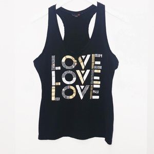 G by Guess Love, Love,  Love, tank top size large